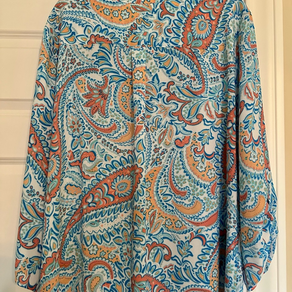 Ruby Rd. Multicolor Paisley Blouse - Picture 3 of 3